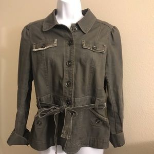 Woman's Loft Grey Jacket with belt